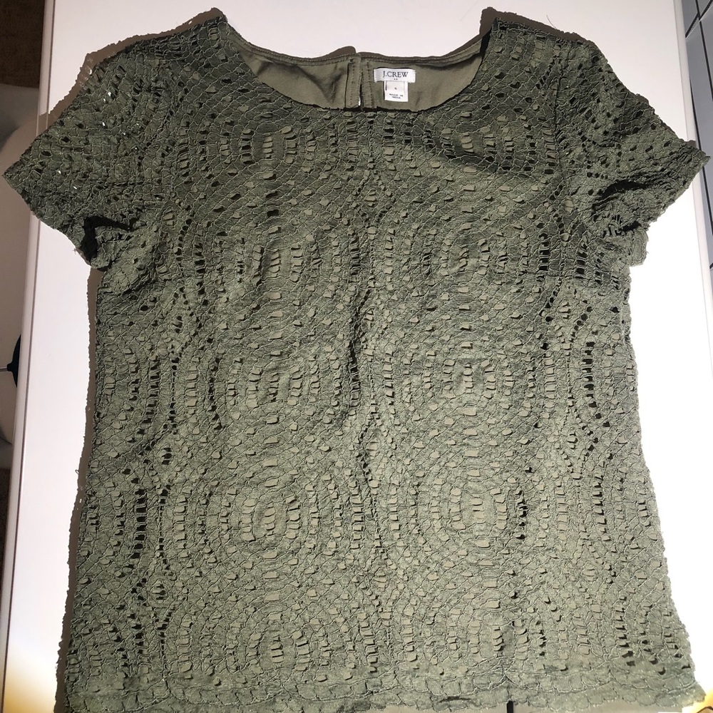 J Crew army green shirt!